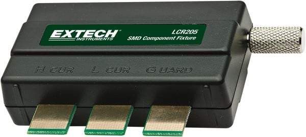 Extech - Black Electrical Test Equipment Component Fixture - Use with LCR200 LCR Meters - Industrial Tool & Supply