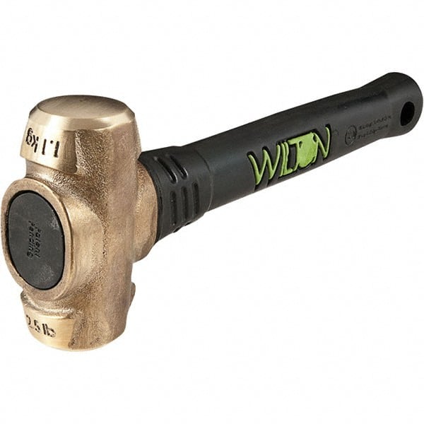 Wilton - Non-Sparking Hammers Tool Type: Brass Hammer Head Material: Brass - Industrial Tool & Supply