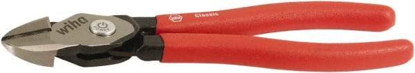 Wiha - 8" OAL, 0.138" Capacity, Cutting Pliers - Soft Grip Handle - Industrial Tool & Supply