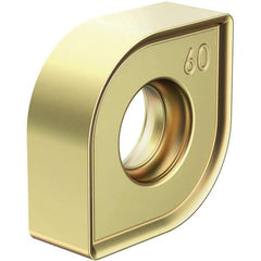 Kennametal - SNHJ334 GDH Grade KCSM40 Carbide Milling Insert - TiN Finish, 4.52mm Thick, 10mm Inscribed Circle, 1.59mm Corner Radius - Industrial Tool & Supply