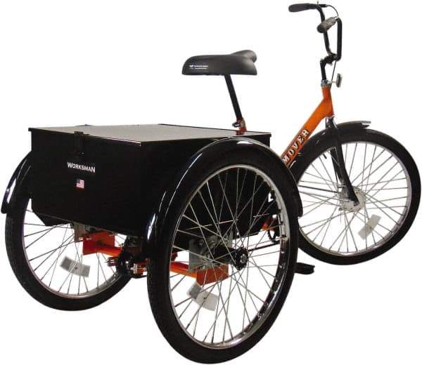 Worksman - Bicycles & Scooters Type: Industrial Tricycle Number of Wheels: 3 - Industrial Tool & Supply