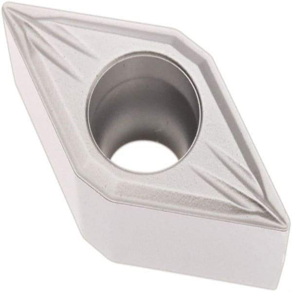 Seco - DCMT32.51 MF2 Grade TP0501 Carbide Turning Insert - Al2O3 Finish, 55° Diamond, 3/8" Inscr Circle, 5/32" Thick, 1/64" Corner Radius - Industrial Tool & Supply
