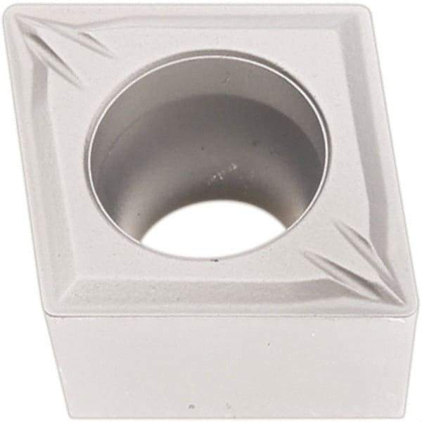 Seco - CCMT32.51 W-MF2 Grade TP1501 Carbide Turning Insert - Al2O3 Finish, 80° Diamond, 3/8" Inscr Circle, 5/32" Thick, 1/64" Corner Radius - Industrial Tool & Supply