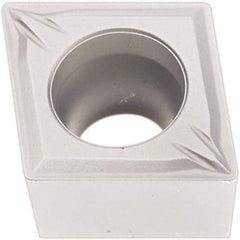 Seco - CCMT32.51 W-MF2 Grade TP1501 Carbide Turning Insert - Al2O3 Finish, 80° Diamond, 3/8" Inscr Circle, 5/32" Thick, 1/64" Corner Radius - Industrial Tool & Supply