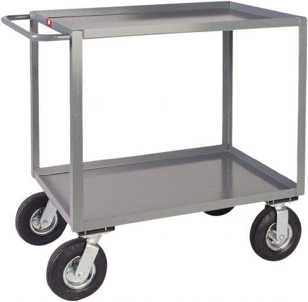 Jamco - 1,200 Lb Capacity, 24" Wide x 48" Long x 39" High Heavy Duty Service Cart - 2 Shelf, Steel - Industrial Tool & Supply