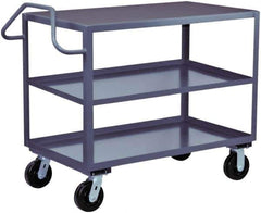 Jamco - 2,400 Lb Capacity, 36" Wide x 48" Long x 36" High Heavy Duty Service Cart - 3 Shelf, Steel - Industrial Tool & Supply
