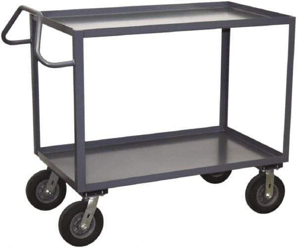 Jamco - 1,200 Lb Capacity, 30" Wide x 48" Long x 39" High Heavy Duty Service Cart - 2 Shelf, Steel - Industrial Tool & Supply