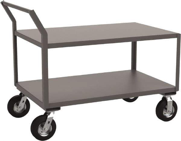 Jamco - 1,200 Lb Capacity, 36" Wide x 48" Long x 31" High Heavy Duty Service Cart - 2 Shelf, Steel - Industrial Tool & Supply