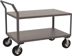 Jamco - 1,200 Lb Capacity, 36" Wide x 48" Long x 31" High Heavy Duty Service Cart - 2 Shelf, Steel - Industrial Tool & Supply