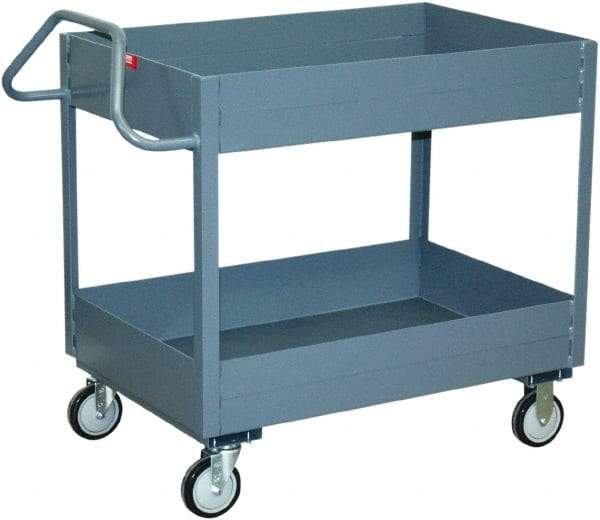 Jamco - 1,200 Lb Capacity, 18" Wide x 30" Long x 35" High Heavy Duty Service Cart - 2 Shelf, Steel - Industrial Tool & Supply