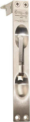 IVES - 6-3/4 Inch Long, 1 Inch Wide, Flush Bolt - Brass, Satin Chrome Finish - Industrial Tool & Supply