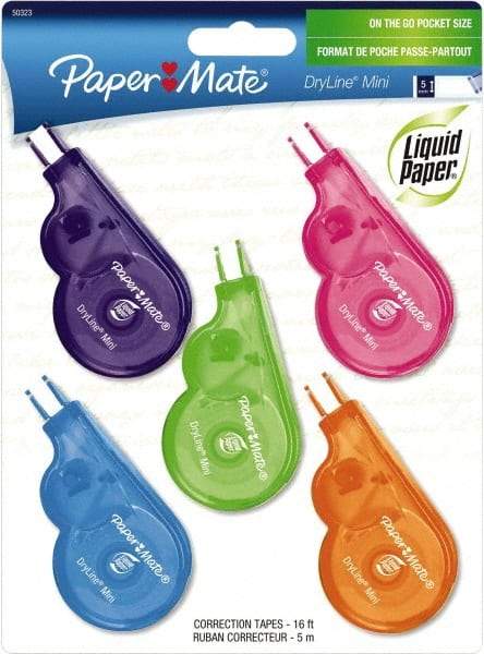 Paper Mate Liquid Paper - 5mm x 5 m Correction Tape - Industrial Tool & Supply
