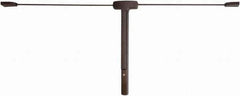 Falcon - Nonhanded, Surface Vertical Rod - Anodized Duronodic Finish, 2-1/2 to 3" Door Width, Grade 1 - Industrial Tool & Supply