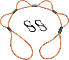 Ability One - Bungee Cord with Loop Ends - 3" OAL, Orange - Industrial Tool & Supply