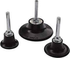 Value Collection - 3/4" Diam Quick-Change Type R Disc Backing Pad - 1/4" Shank Diam, Medium Density, 40,000 RPM, Roloc TR Compatible - Industrial Tool & Supply