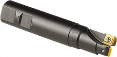 Seco - 40mm Cut Diam, 11mm Max Depth of Cut, 32mm Shank Diam, 135mm OAL, Indexable Square Shoulder End Mill - CC.. 1204, SPMX 12T3 Inserts, Weldon Shank, 90° Lead Angle - Industrial Tool & Supply