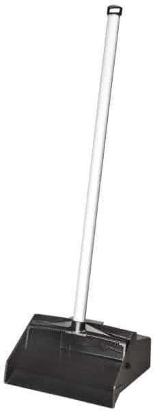 Ability One - Dust Pans & Scoops - LOBBY DUST PAN PLAS HOP W/ALUM HNDL - Industrial Tool & Supply