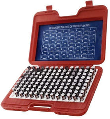 Value Collection - 440 Piece, 0.061-0.5 Inch Diameter Plug and Pin Gage Set - Plus 0.0002 Inch Tolerance, Class ZZ - Industrial Tool & Supply