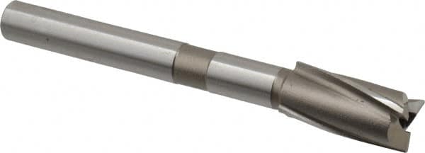 Cleveland - 23/32" Diam, 1/2" Shank, Diam, 3 Flutes, Straight Shank, Interchangeable Pilot Counterbore - Industrial Tool & Supply