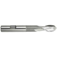 3/4" Dia. - 5-3/8" OAL; HSS-TiN - Ball Nose Extension SE EM - 2 FL - Industrial Tool & Supply