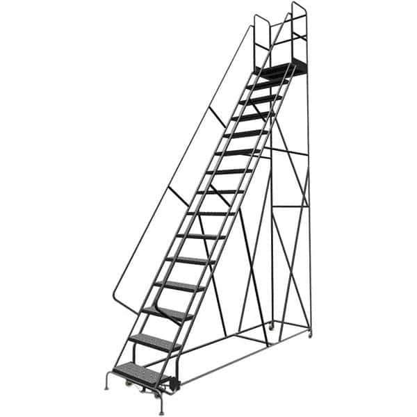 TRI-ARC - Rolling & Wall Mounted Ladders & Platforms Type: Rolling Warehouse Ladder Style: Rolling Platform Ladder - Industrial Tool & Supply