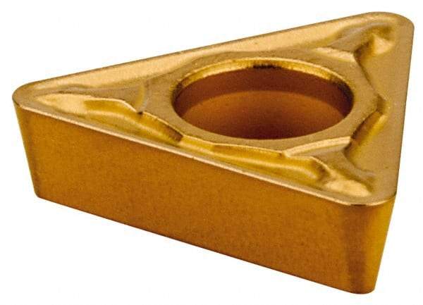 Tungaloy - TPMT21.52 PS Grade T9125 Carbide Turning Insert - TiCN/Al2O3 Finish, 60° Triangle, 1/4" Inscr Circle, 3/32" Thick, 1/32" Corner Radius - Industrial Tool & Supply