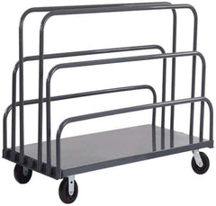 Durham - 2,000 Lb Capacity Cold-Rolled Steel Platform Truck - Cold-Rolled Steel Deck, 24" OAW - Industrial Tool & Supply