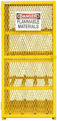 Durham - Gas Cylinder Storage Cabinet - Steel, 50" Wide x 42" Deep x 71-3/4" High - Industrial Tool & Supply