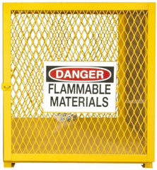 Durham - Gas Cylinder Storage Cabinet - Steel, 30" Wide x 30" Deep x 33-1/2" High - Industrial Tool & Supply