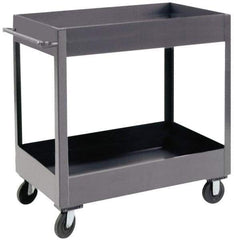 Durham - 1,200 Lb Capacity, 24" Wide x 36" Long x 37-5/8" High Heavy Duty Service Cart - 2 Shelf, Steel - Industrial Tool & Supply