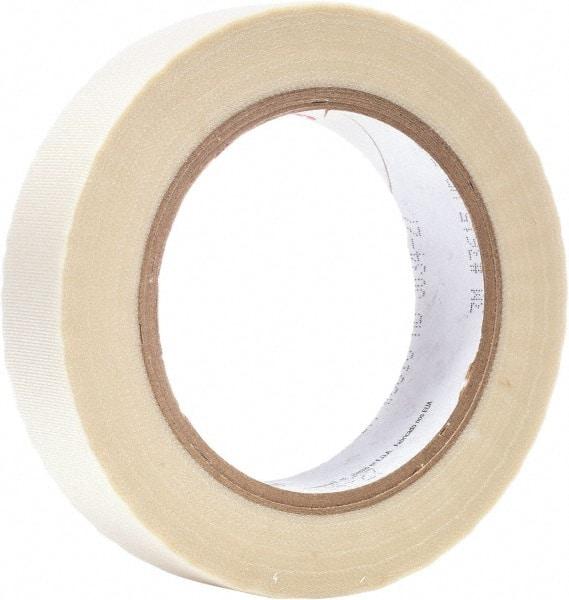 3M - 36 Yd Long x 1" Wide, White Silicone Glass Cloth Tape - Industrial Tool & Supply