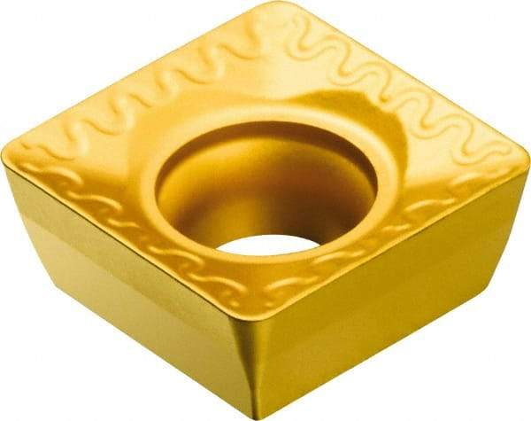 Sandvik Coromant - SPMT432 WL Grade 4040 Carbide Milling Insert - TiCN/Al2O3/TiN Finish, 4.75mm Thick, 1/2" Inscribed Circle, 0.8mm Corner Radius - Industrial Tool & Supply