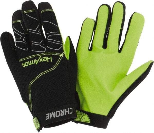 HexArmor - Size M (8), ANSI Cut Lvl A8, Puncture Lvl 2, Synthetic Leather Cut & Puncture Resistant Gloves - Hook & Loop Cuff, Black/Gray, Paired - Industrial Tool & Supply