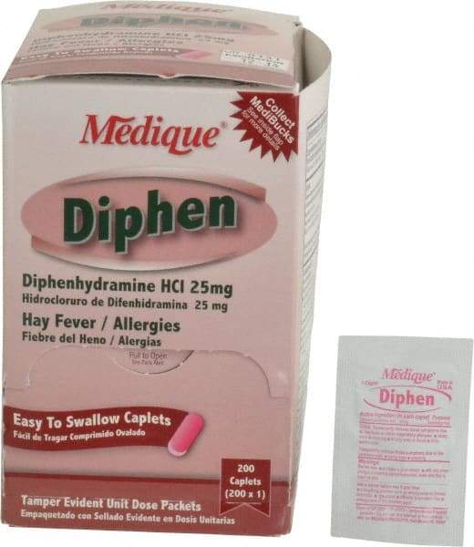 Medique - Diphen Tablets - Cold & Allergy Relief - Industrial Tool & Supply