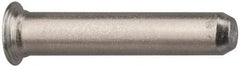 Electro Hardware - 0.27" Diam x 3/4" Long Self Clinching Pilot Pin - 300 Stainless Steel, Passivated Finish, Tapered End - Industrial Tool & Supply
