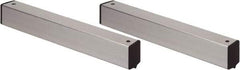 Quantum Storage - 2" Wide, Open Shelving Accessory/Component - Aluminum, Anodized Aluminum Finish, 21" Long, Use with Wire Shelving Units - Industrial Tool & Supply