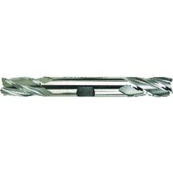 25/64 Dia. x 4-1/8 Overall Length 4-Flute Square End High Speed Steel SE End Mill-Round Shank-Center Cut-Uncoated - Industrial Tool & Supply