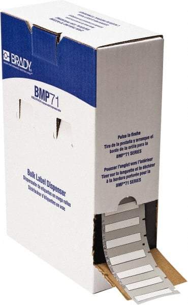 Brady - 1.765" Wide x 336" Long, White Heat Shrinkable Polyolefin Heat Shrink Tubing - For BMP61 Labeling System, BMP71 Label Printer, TLS 2200 Thermal Labeling System, TLS-pc Link Thermal Labeling System - Industrial Tool & Supply