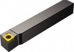 Sandvik Coromant - QS-SCLC, Right Hand Cut, -5° Lead Angle, 5/8" Shank Height x 5/8" Shank Width, Neutral Rake Indexable Turning Toolholder - 2.7559" OAL, CCMT 09 T3 08 Insert Compatibility, Series CoroTurn 107 - Industrial Tool & Supply