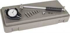 Mitutoyo - 6 Anvil, 1.4 to 2-1/2" Dial Bore Gage - 0.0005" Graduation, 6" Gage Depth, Accurate to 0.00008", Carbide Contact Point - Industrial Tool & Supply