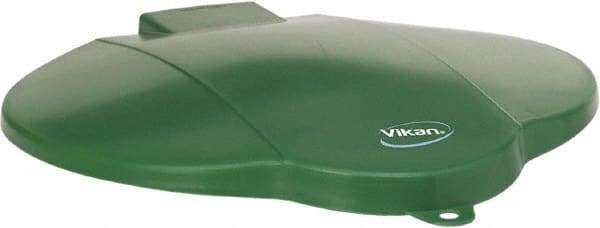 Vikan - 3 Gal Polypropylene Pail Lid - Green, For Use with 5687 - Industrial Tool & Supply