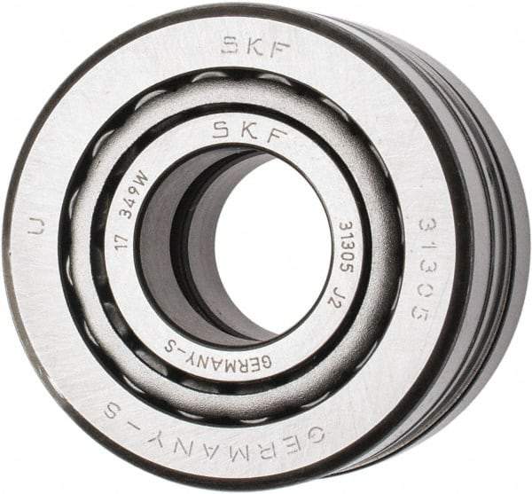 SKF - 25mm Bore Diam, 62mm OD, 36.5mm Wide, Tapered Roller Bearing - 64,400 N Dynamic Load Capacity, 80,000 N Static Load Capacity - Industrial Tool & Supply
