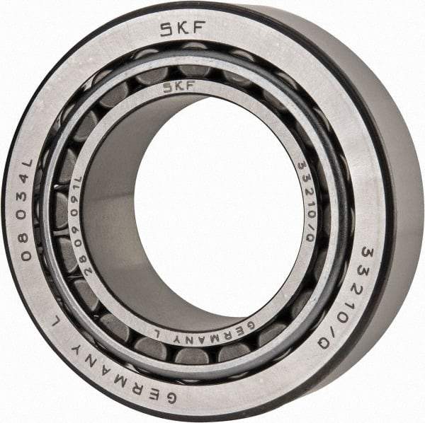 SKF - 50mm Bore Diam, 90mm OD, 32mm Wide, Tapered Roller Bearing - 114,000 N Dynamic Load Capacity, 160,000 N Static Load Capacity - Industrial Tool & Supply