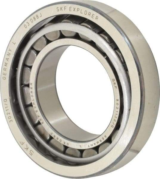 SKF - 55mm Bore Diam, 100mm OD, 22.75mm Wide, Tapered Roller Bearing - 89,700 N Dynamic Load Capacity, 106,000 N Static Load Capacity - Industrial Tool & Supply