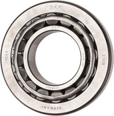 SKF - 75mm Bore Diam, 160mm OD, 40mm Wide, Tapered Roller Bearing - 209,000 N Dynamic Load Capacity, 245,000 N Static Load Capacity - Industrial Tool & Supply