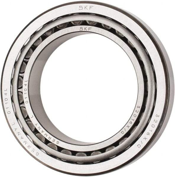 SKF - 80mm Bore Diam, 125mm OD, 29mm Wide, Tapered Roller Bearing - 138,000 N Dynamic Load Capacity, 216,000 N Static Load Capacity - Industrial Tool & Supply
