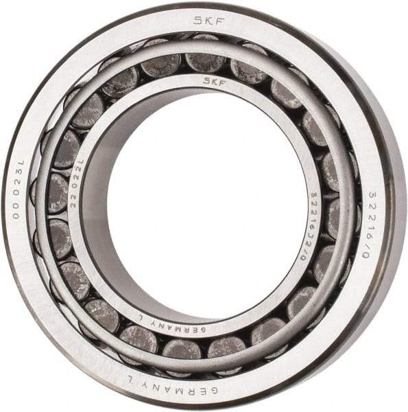 SKF - 80mm Bore Diam, 140mm OD, 35.25mm Wide, Tapered Roller Bearing - 187,000 N Dynamic Load Capacity, 245,000 N Static Load Capacity - Industrial Tool & Supply