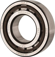 SKF - 25mm Bore Diam, 52mm Outside Diam, 15mm Wide Cylindrical Roller Bearing - 28,600 N Dynamic Capacity, 27,000 Lbs. Static Capacity - Industrial Tool & Supply
