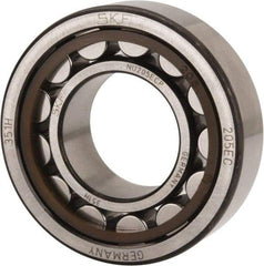 SKF - 25mm Bore Diam, 52mm Outside Diam, 15mm Wide Cylindrical Roller Bearing - 28,600 N Dynamic Capacity, 27,000 Lbs. Static Capacity - Industrial Tool & Supply