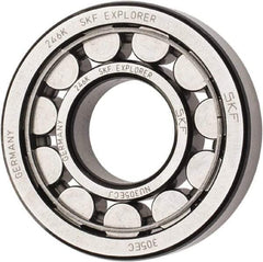 SKF - 25mm Bore Diam, 62mm Outside Diam, 17mm Wide Cylindrical Roller Bearing - 40,200 N Dynamic Capacity, 36,500 Lbs. Static Capacity - Industrial Tool & Supply
